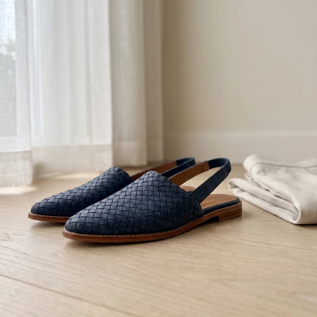 Aurora | Woven Slingback Loafer