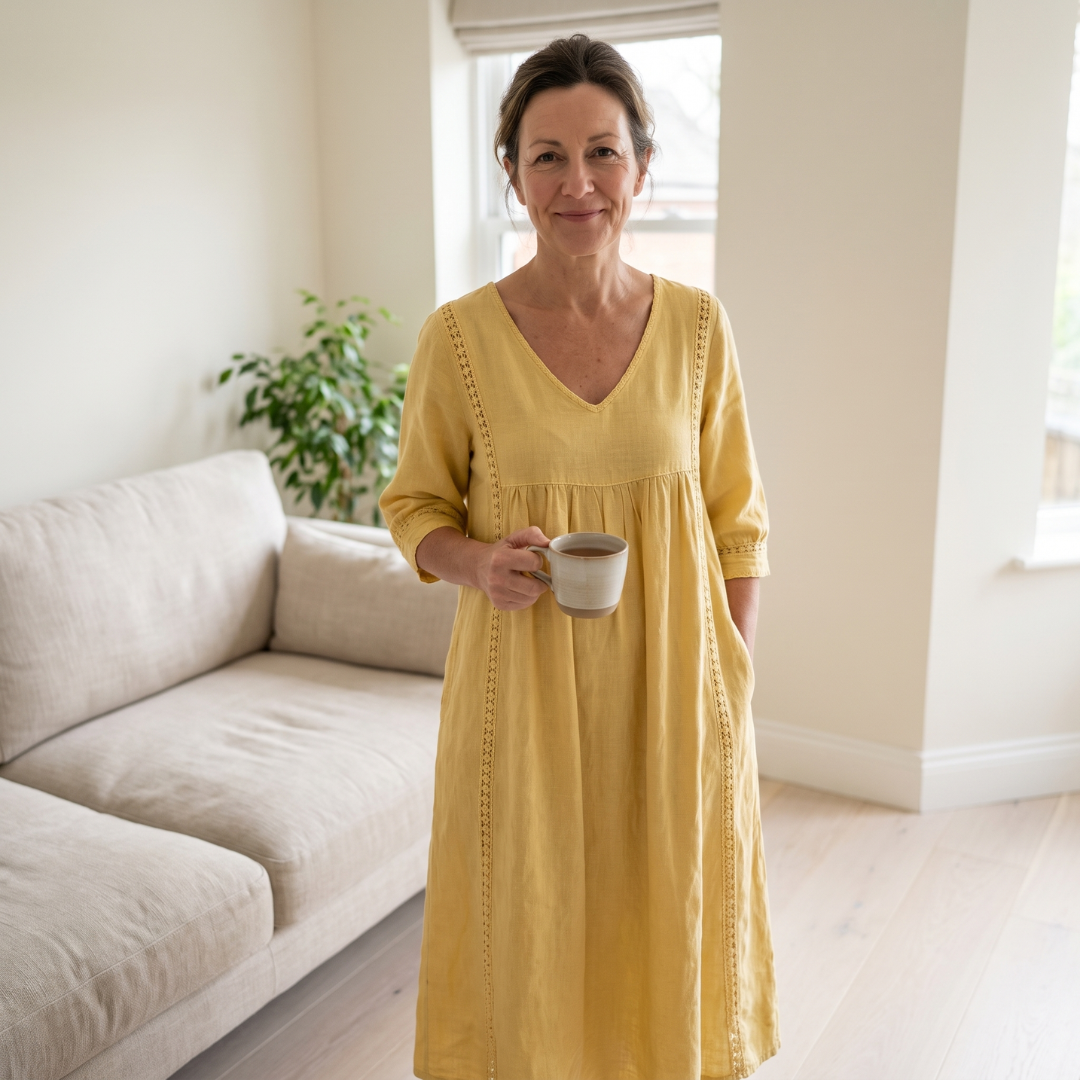 Aurelia Relaxed Lace Midi Dress