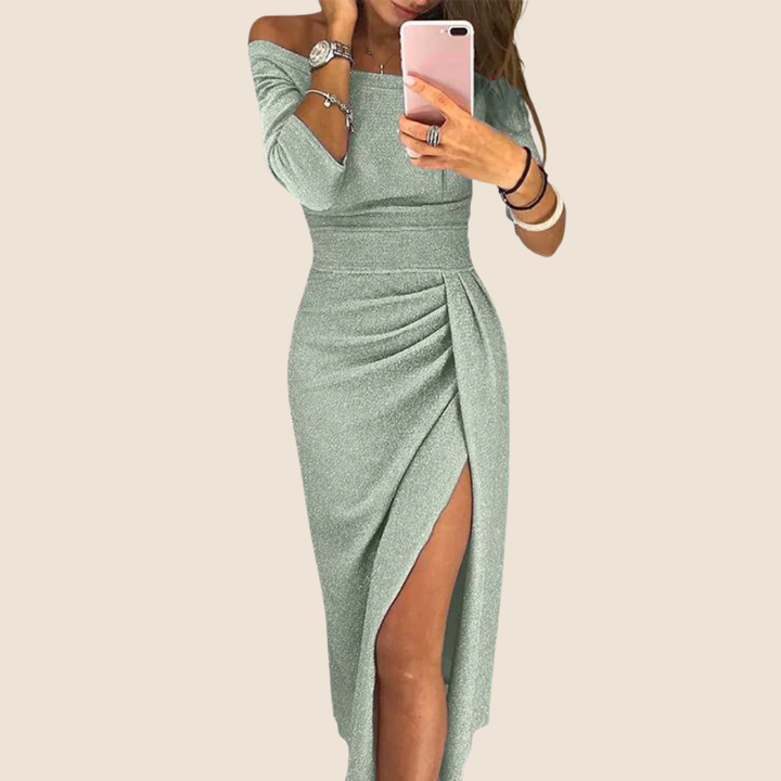 Ely™ | Chic Halter Maxi Dress with Elegant Flowing Fit