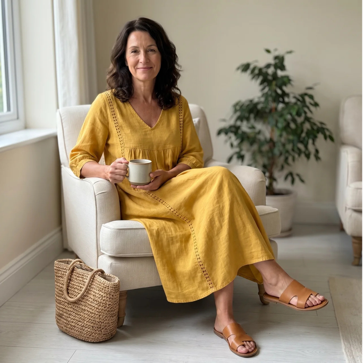 Aurelia Relaxed Lace Midi Dress
