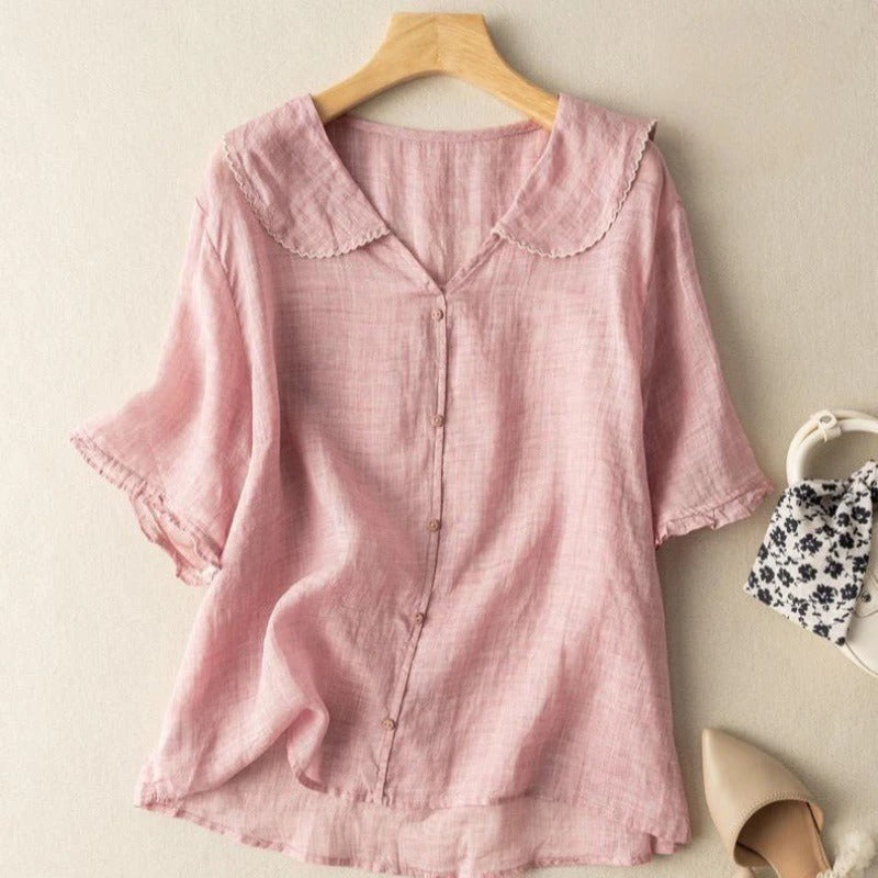 LESLEY LINEN BLOUSE