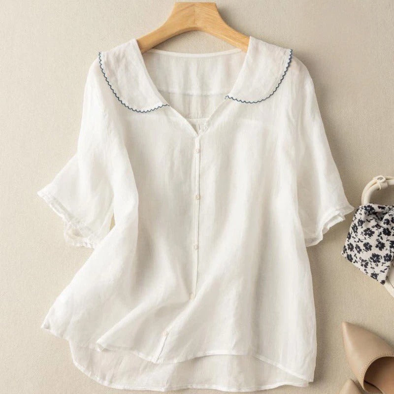 LESLEY LINEN BLOUSE