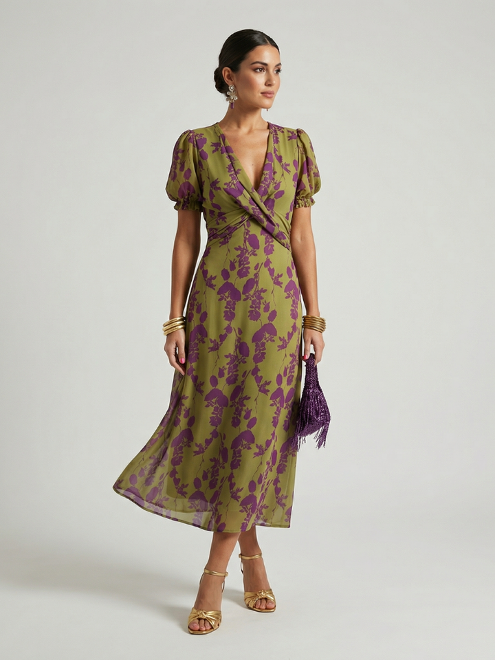 Lucy | Relaxed Floral Midi Dress