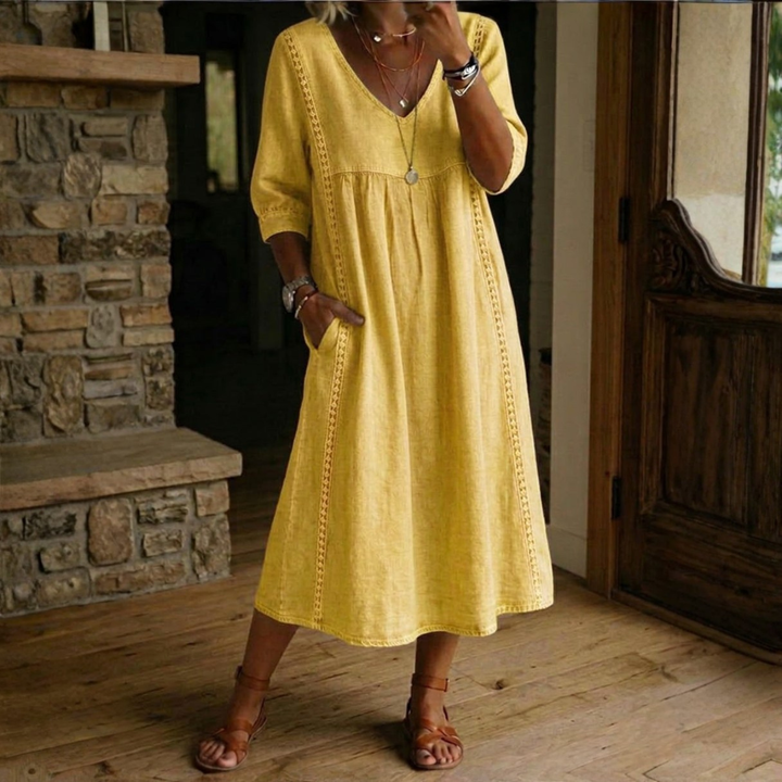Aurelia Relaxed Lace Midi Dress