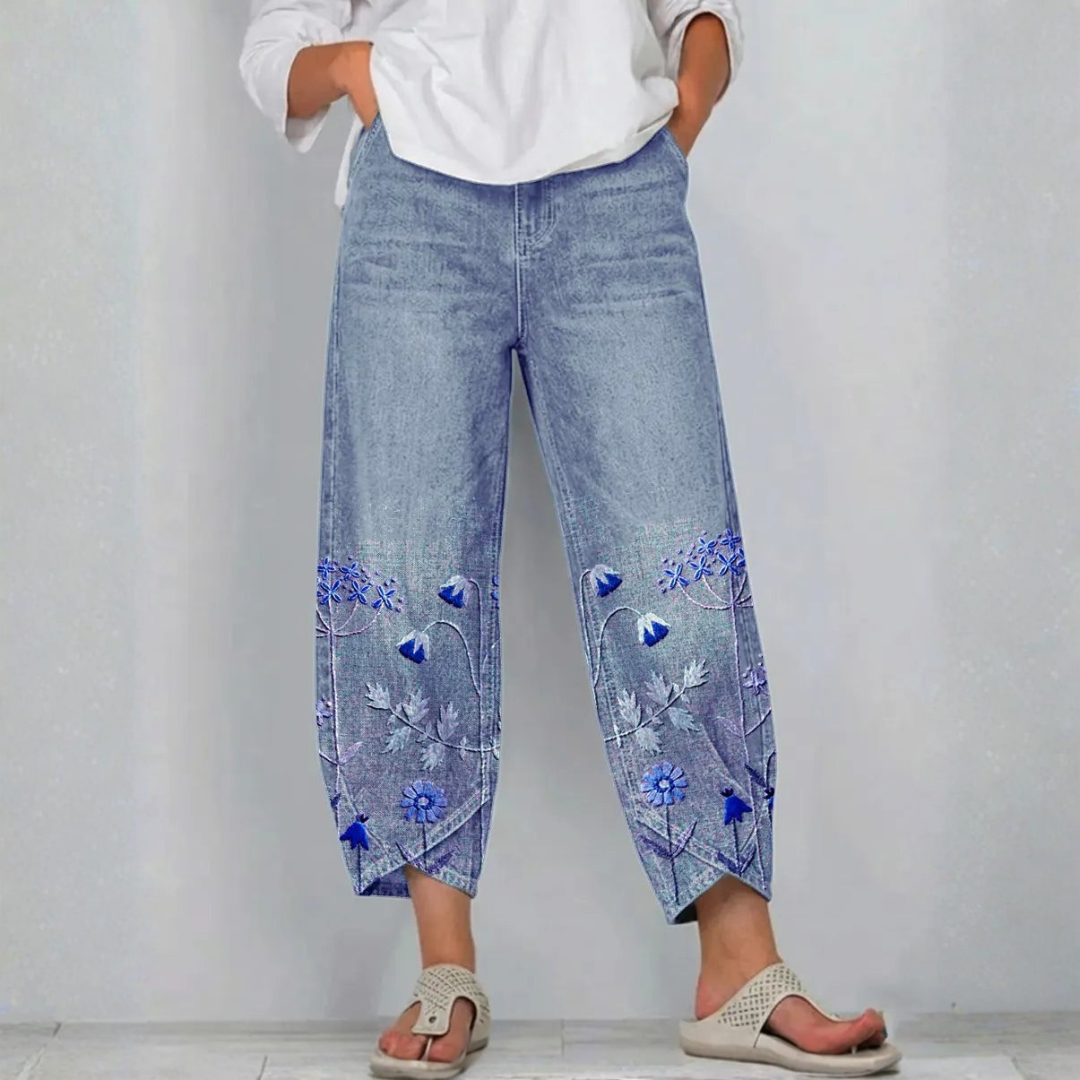 Mirabelle Denim Comfort Trousers
