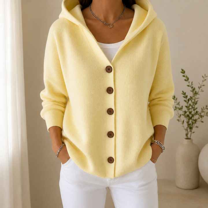 Mila™ | Effortless Comfort - Soft Hooded Knit Cardigan