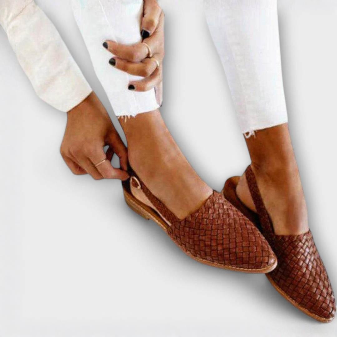 Aurora | Woven Slingback Loafer