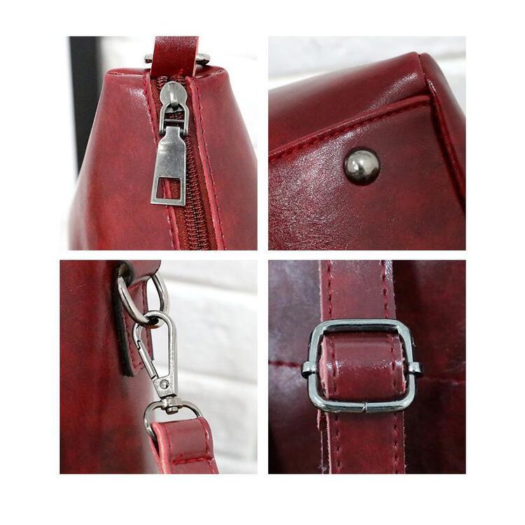 Riley - Vintage Soft 4-Piece Leather Bag Set