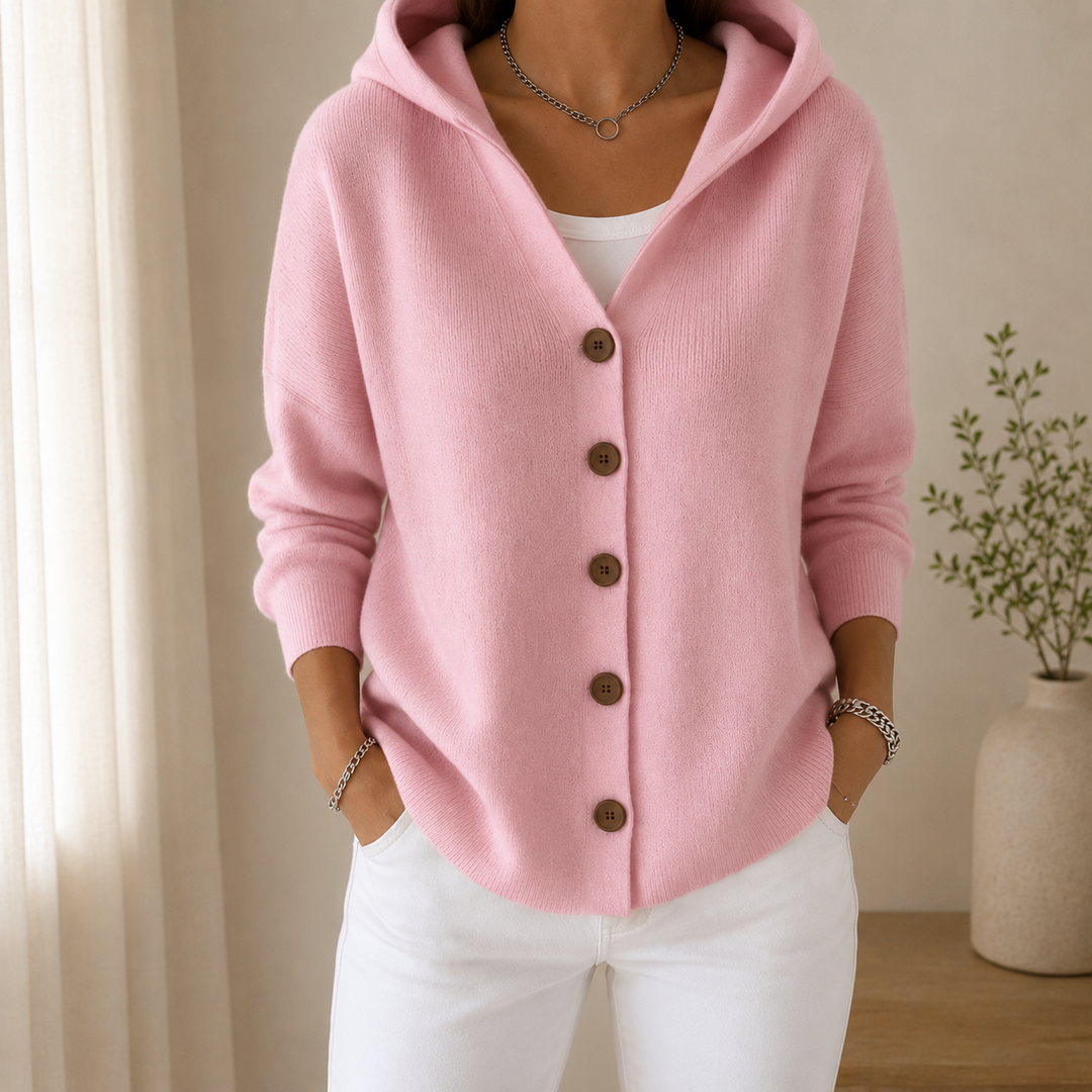 Mila™ | Effortless Comfort - Soft Hooded Knit Cardigan