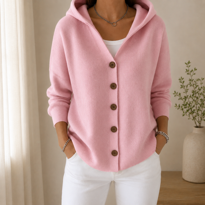Mila™ | Effortless Comfort - Soft Hooded Knit Cardigan