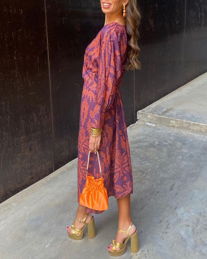 Eleanor | Luxe Midi Dress with Tummy Coverage
