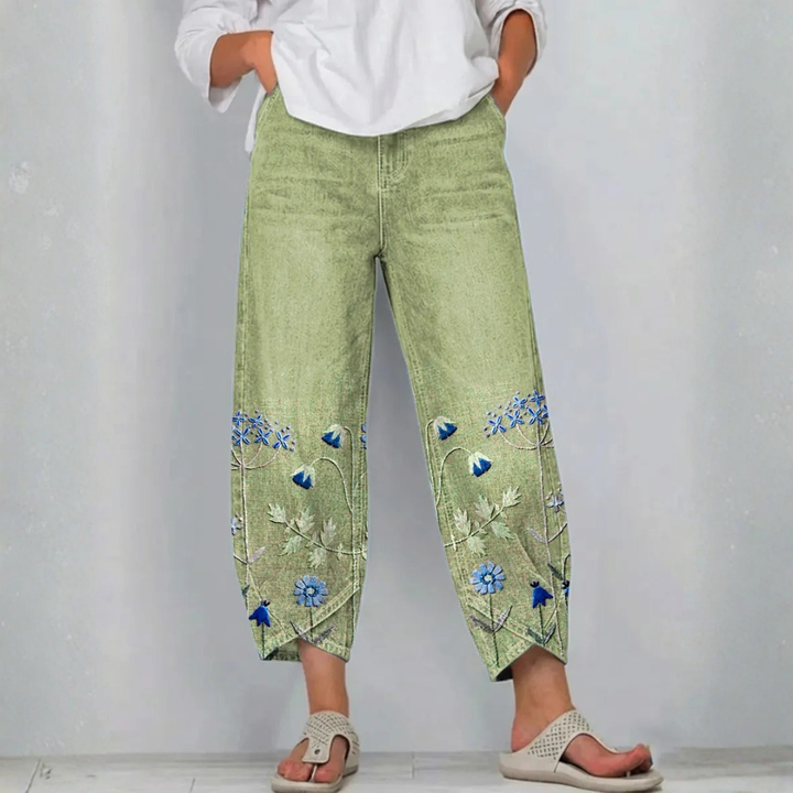 Mirabelle Denim Comfort Trousers