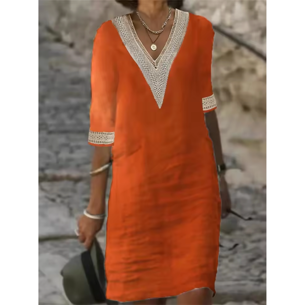 EVELYN | BREATHABLE EMBROIDERED DRESS