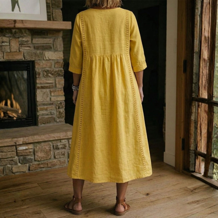Aurelia Relaxed Lace Midi Dress