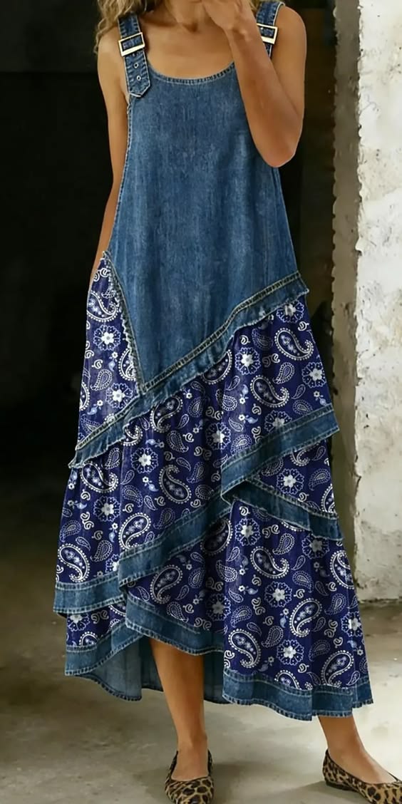 Aria | Artistic Patchwork Maxi Dress