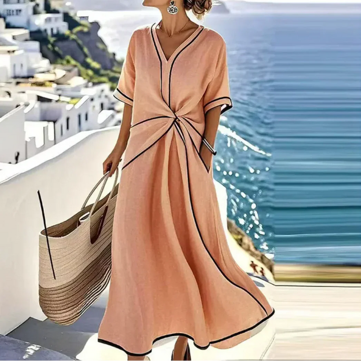 Moria™ – Elegant dress with a flattering waist and festive chic