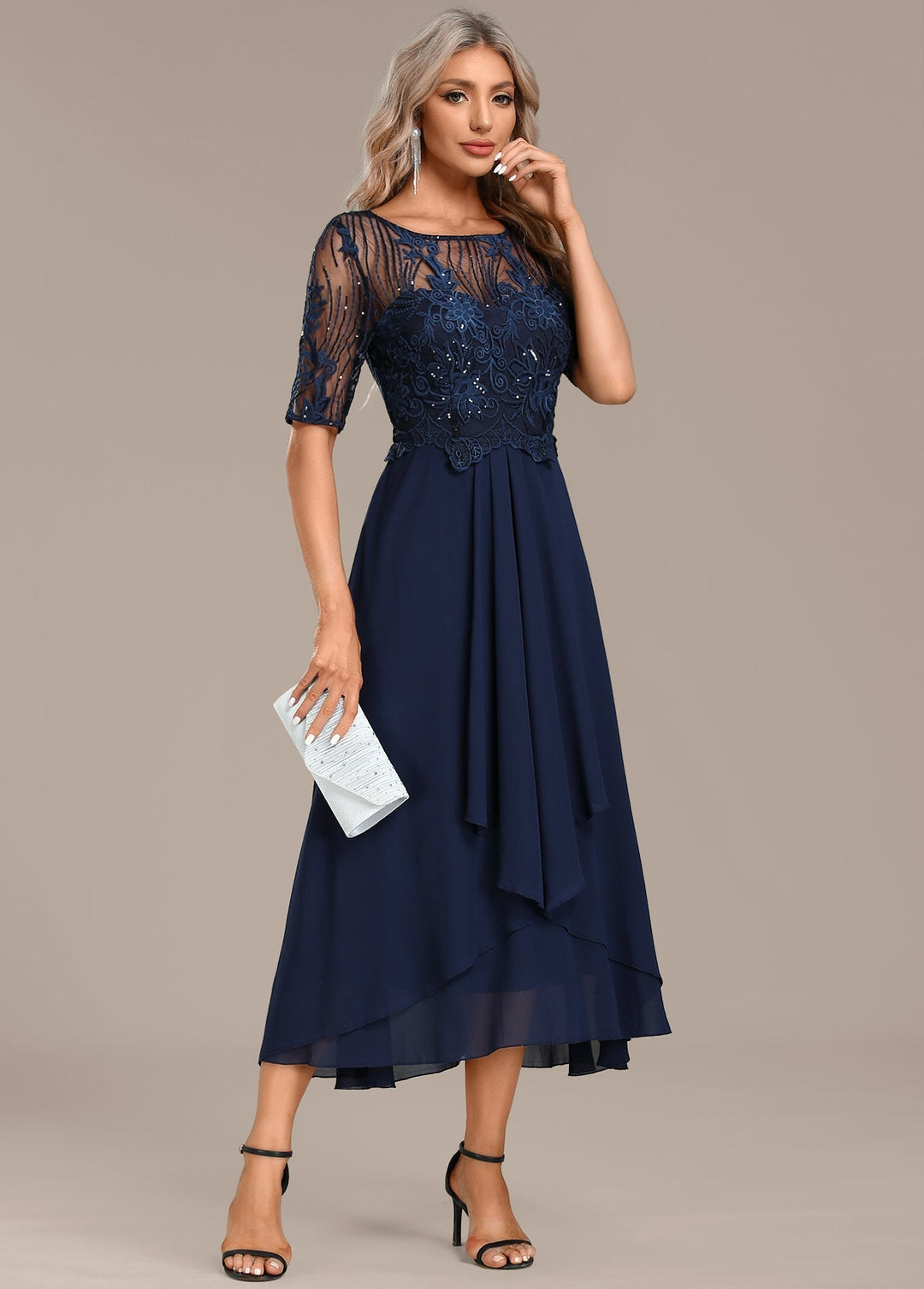 Elowen | Tummy Concealing Luxe Midi Dress