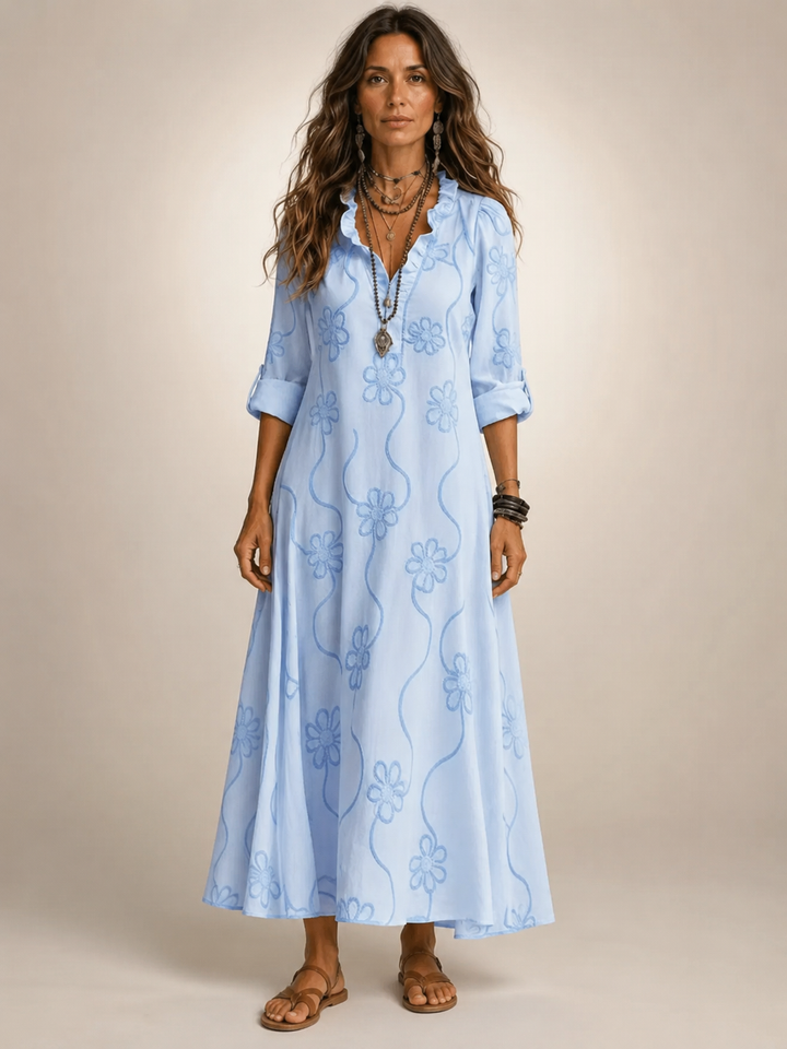 Merle Tummy-Concealing Floral Summer Dress