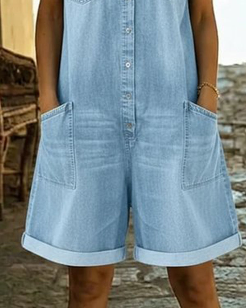 Delya | Short Sleeve Playsuit Dress