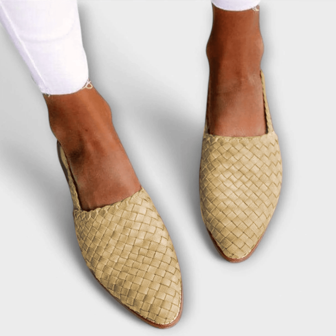 Aurora | Woven Slingback Loafer