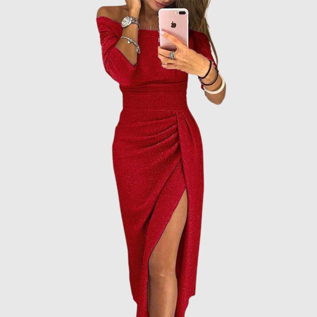 Ely™ | Chic Halter Maxi Dress with Elegant Flowing Fit