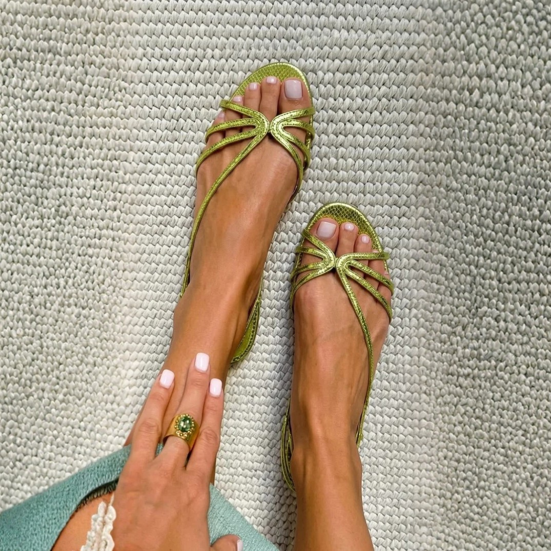 Sandra - Golden Summer Elegance Sandals