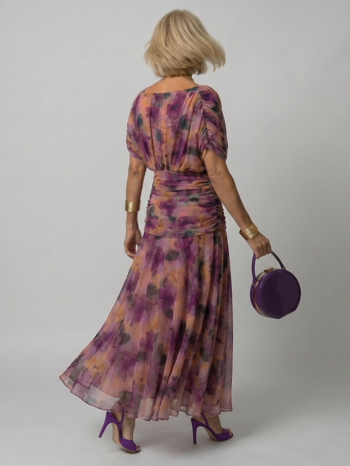 Nora | Off Shoulder Flow Midi Dress