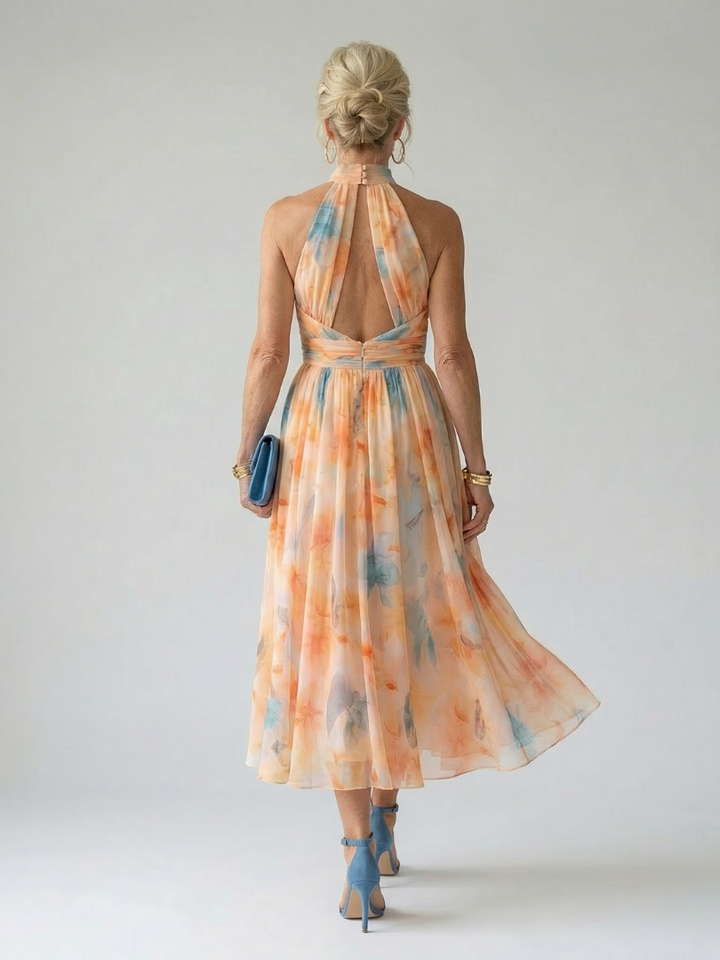 Lotte | Soft Halter Midi Dress