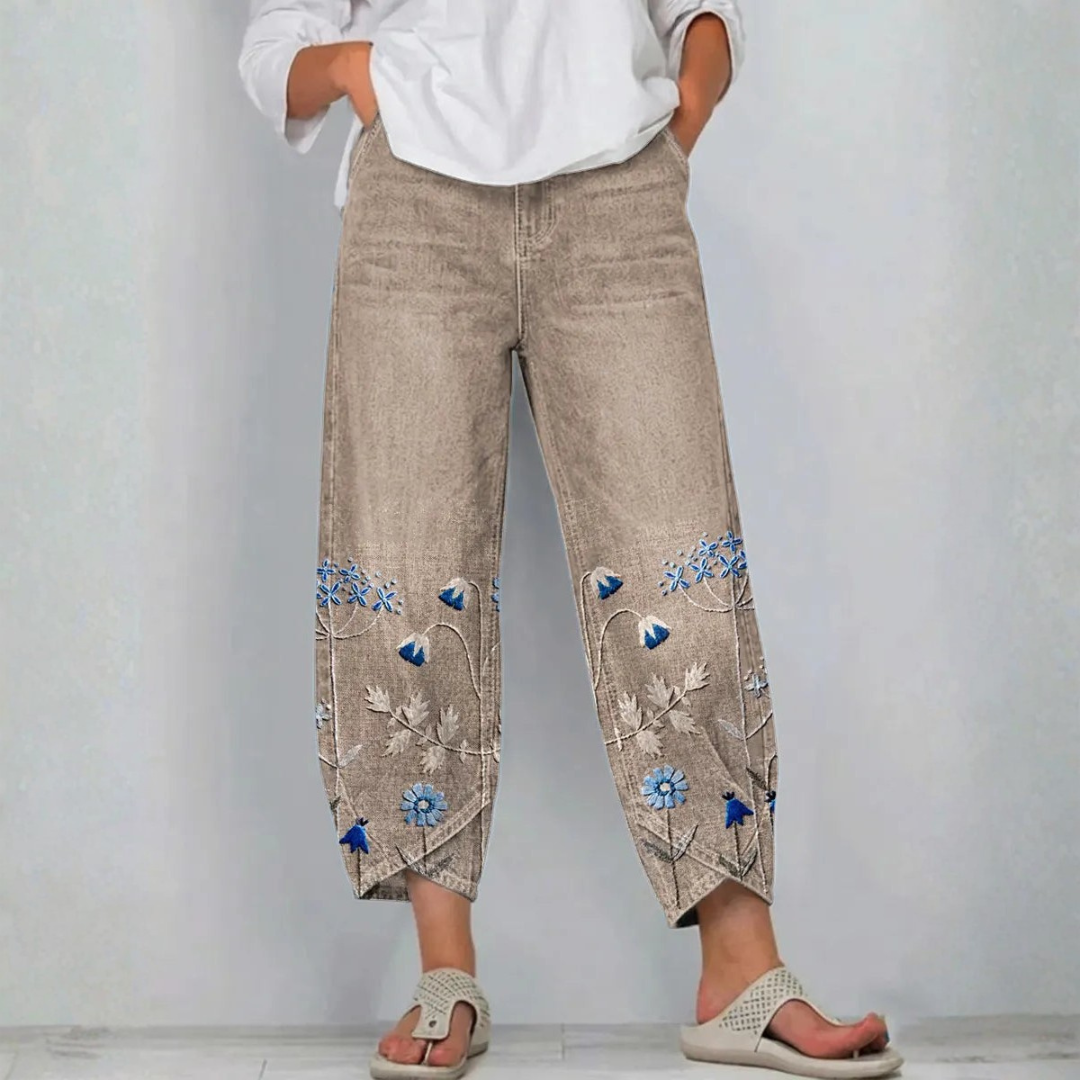 Mirabelle Denim Comfort Trousers