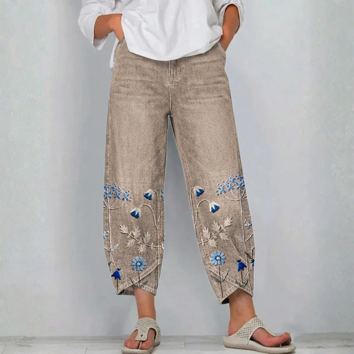 Mirabelle Denim Comfort Trousers