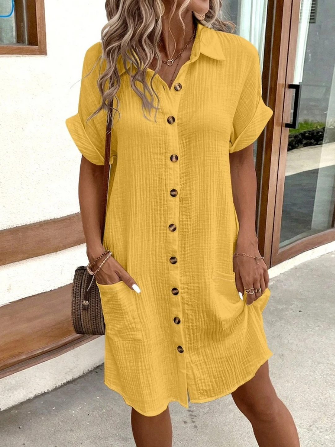 Grace – Casual Button Dress