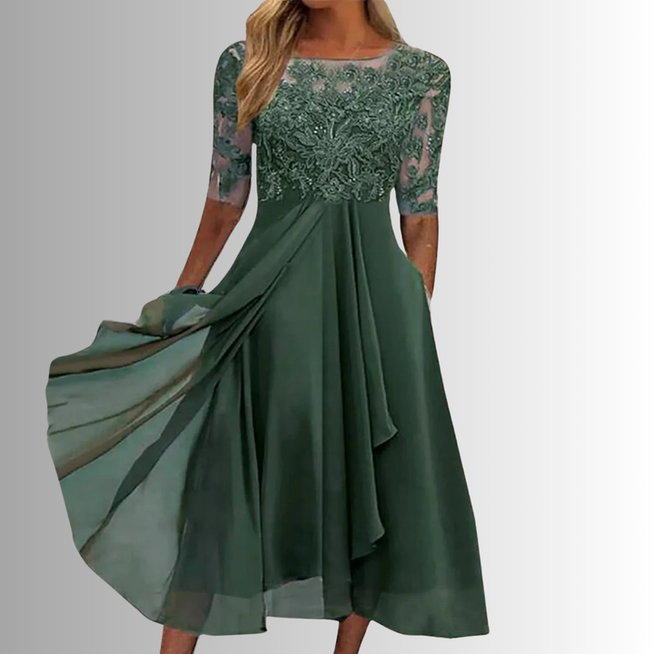 Rhonda™ | Elegant Tummy Concealing Dress
