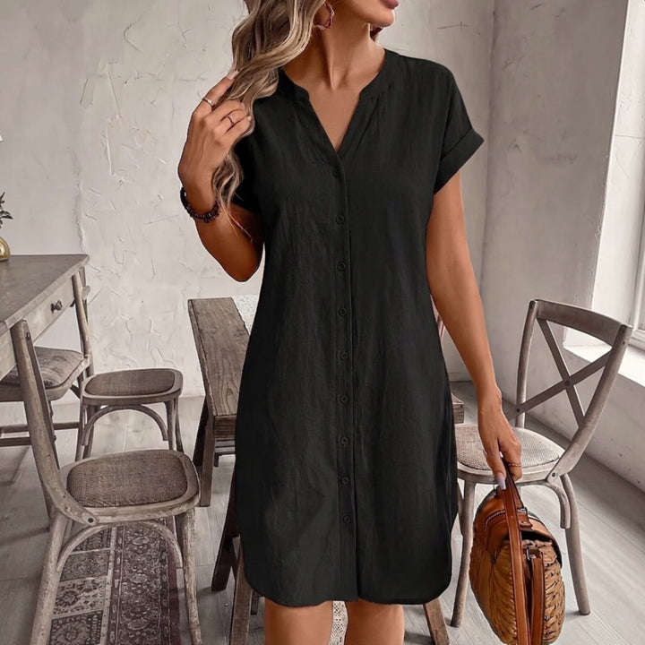 Tess Linen Shirt Dress