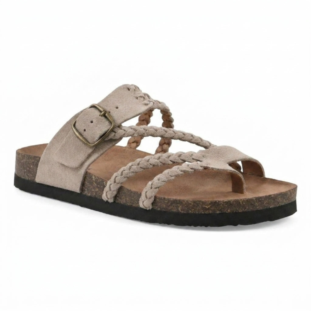 Solange A Woven Leather Sandal