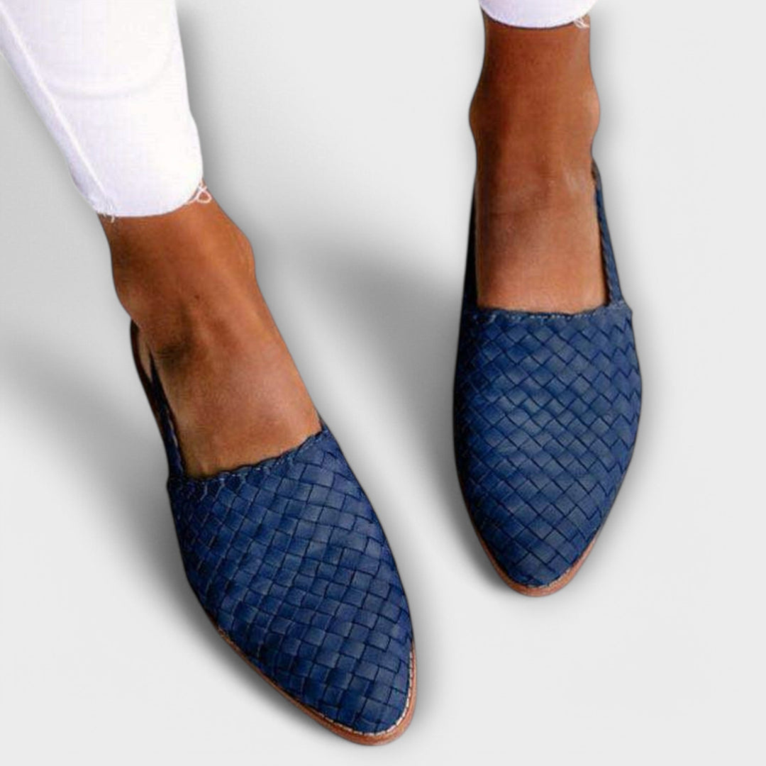 Aurora | Woven Slingback Loafer