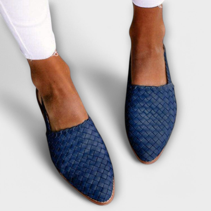Aurora | Woven Slingback Loafer