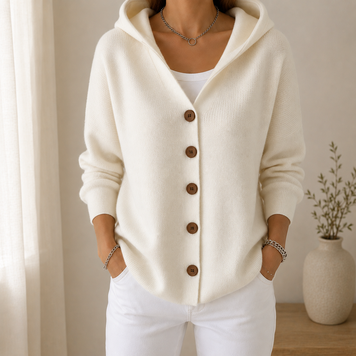 Mila™ | Effortless Comfort - Soft Hooded Knit Cardigan