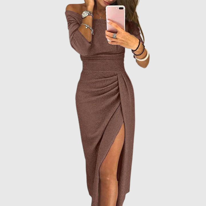 Ely™ | Chic Halter Maxi Dress with Elegant Flowing Fit