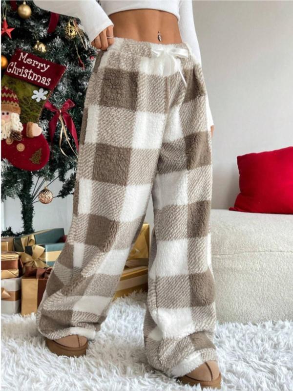 AMBER™ - Comfortable Plaid Straight Pants for Cold Weather Wear