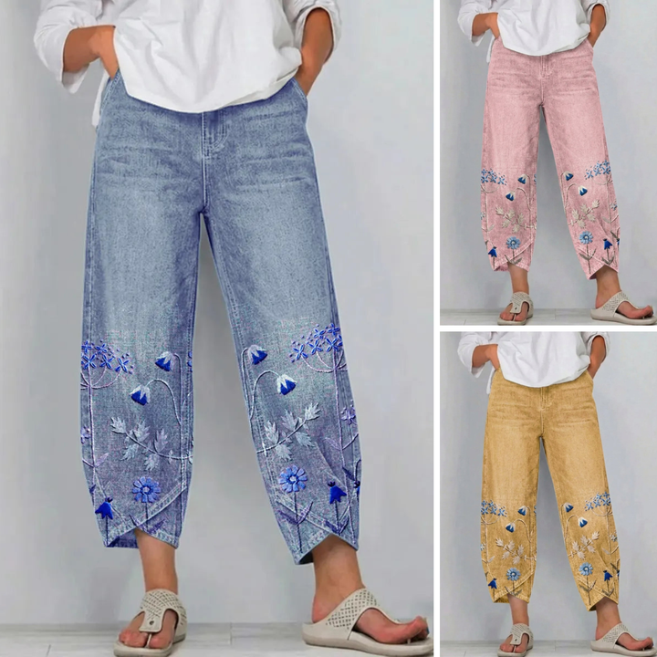 Mirabelle Denim Comfort Trousers