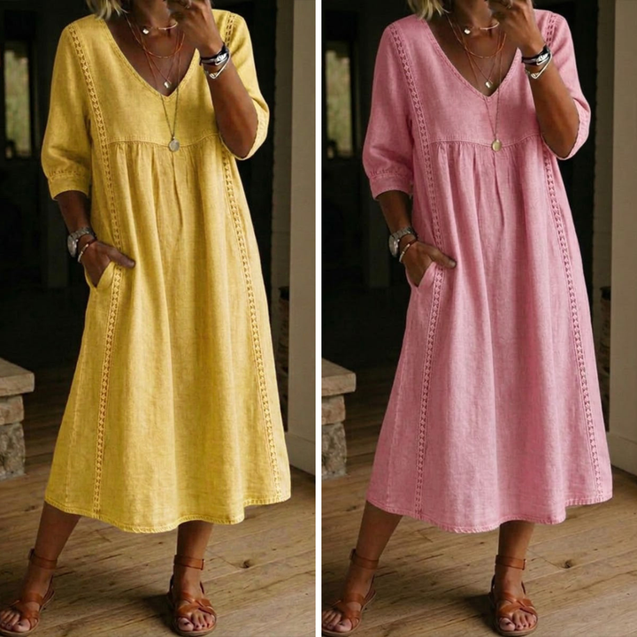 Aurelia Relaxed Lace Midi Dress