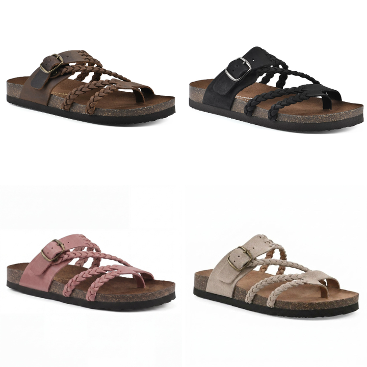 Solange A Woven Leather Sandal
