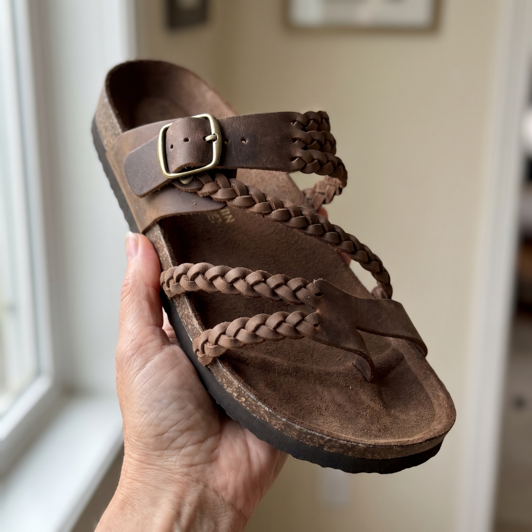 Solangé Orthopedic Leather Sandals