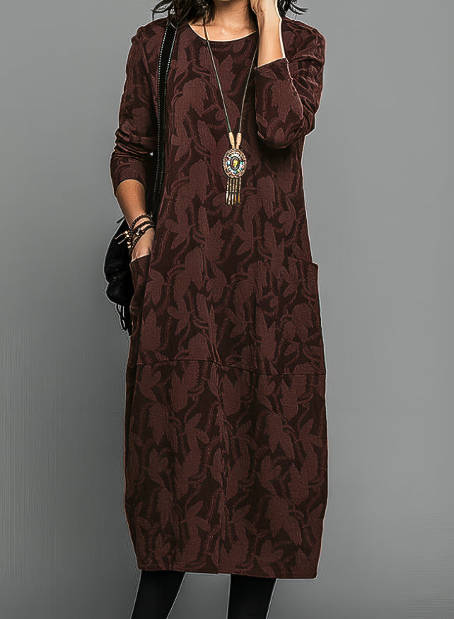 Adelène | Warm winter dress with an elegant cut