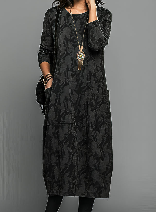 Adelène | Warm winter dress with an elegant cut