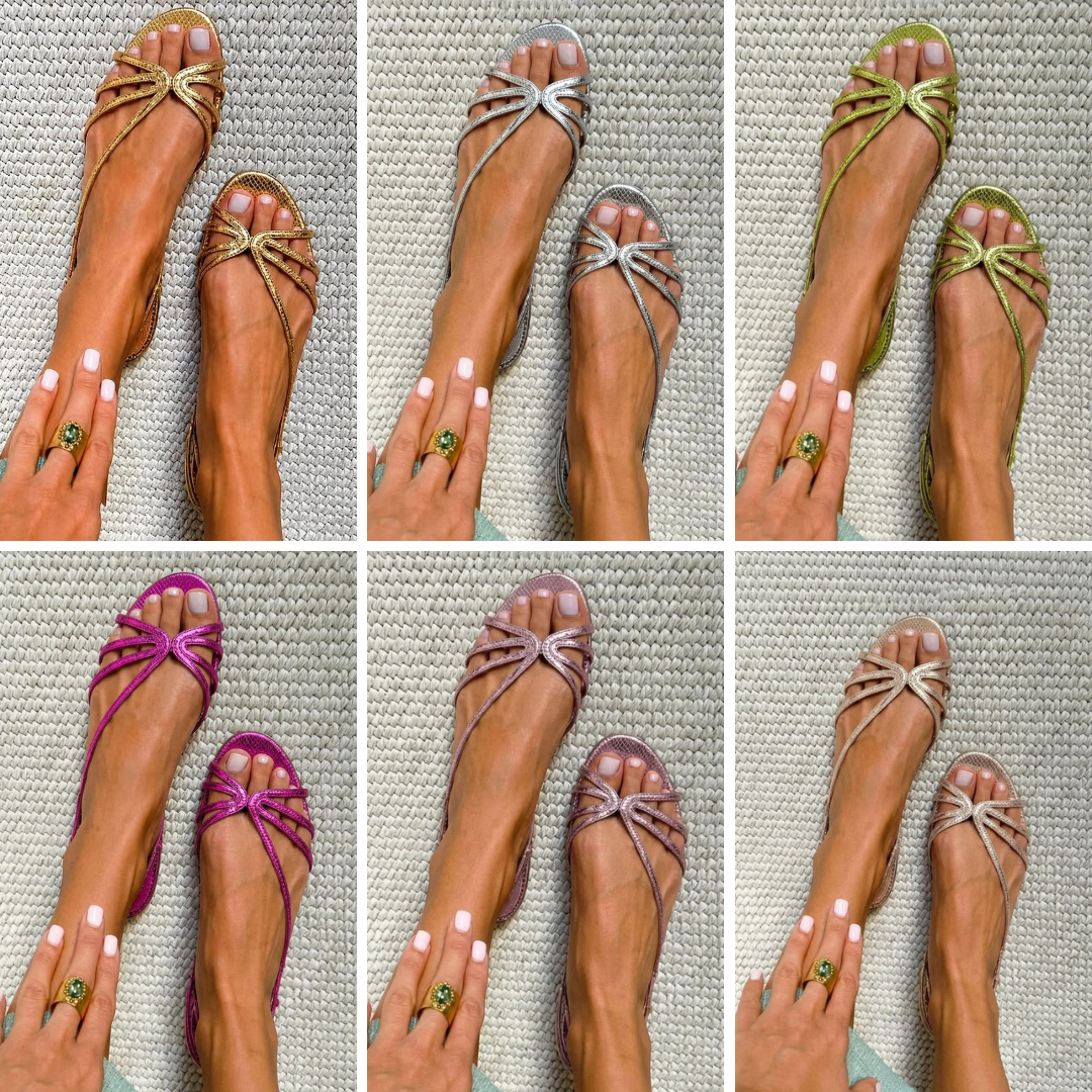Sandra - Golden Summer Elegance Sandals