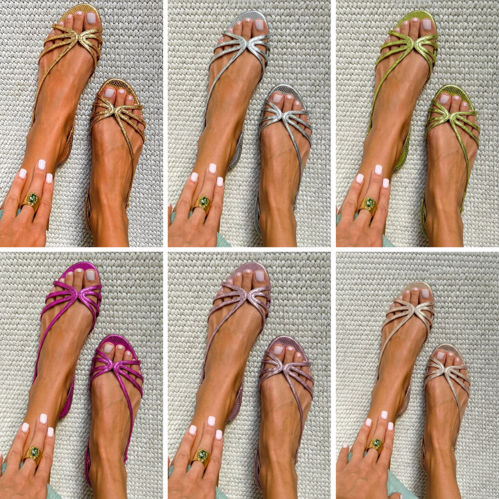 Sandra - Golden Summer Elegance Sandals