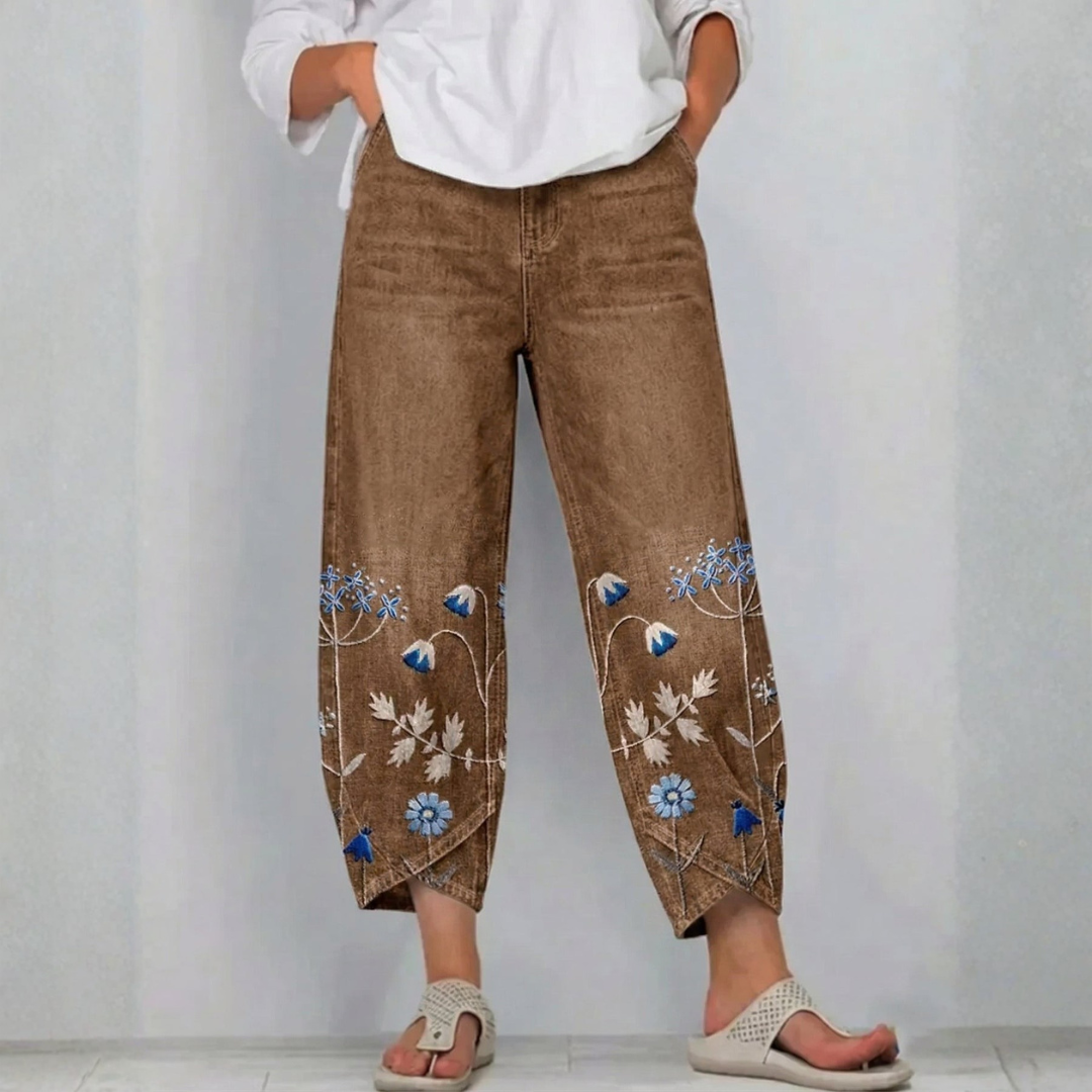 Mirabelle Denim Comfort Trousers