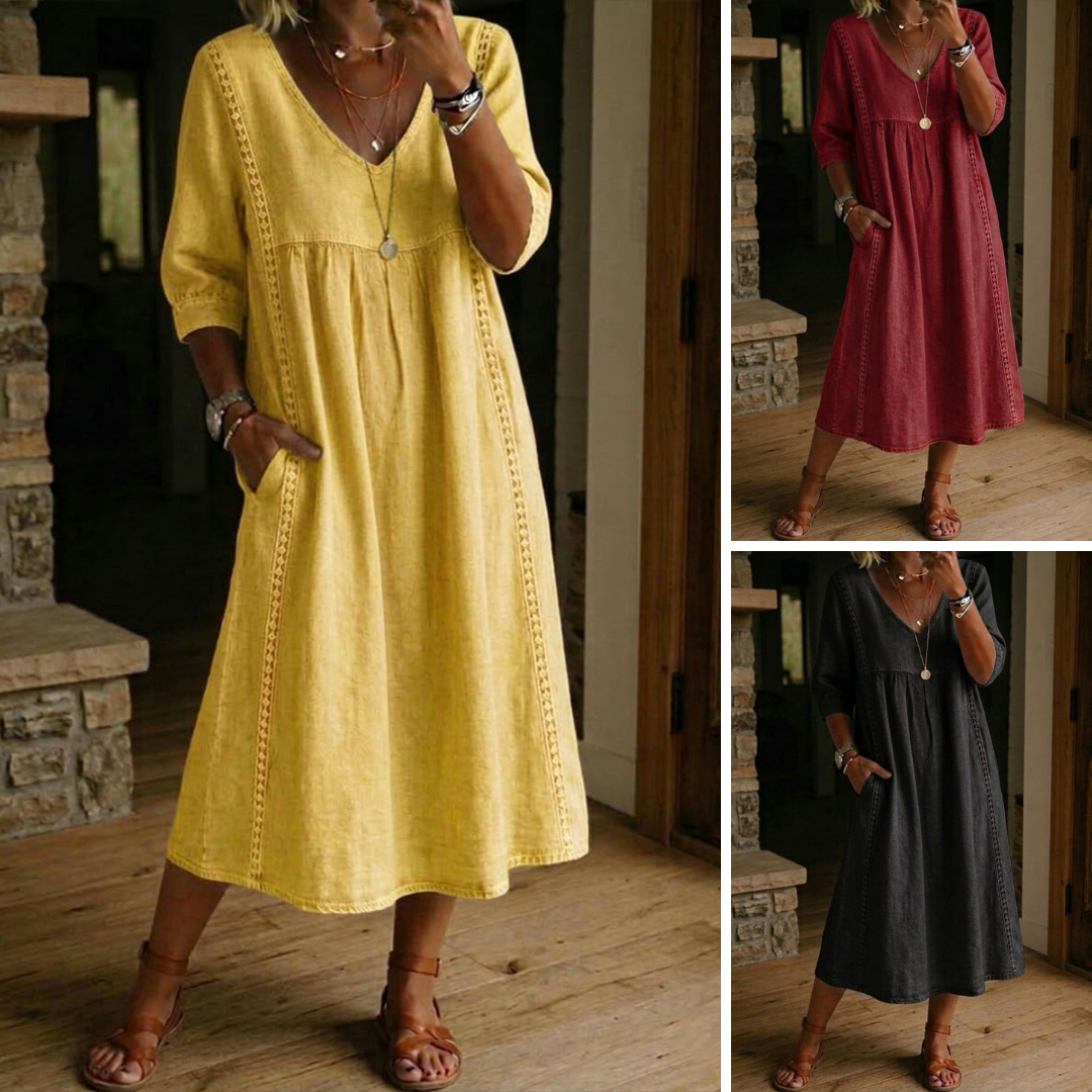 Aurelia Relaxed Lace Midi Dress
