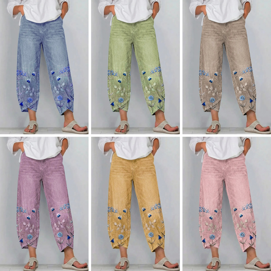 Mirabelle Denim Comfort Trousers